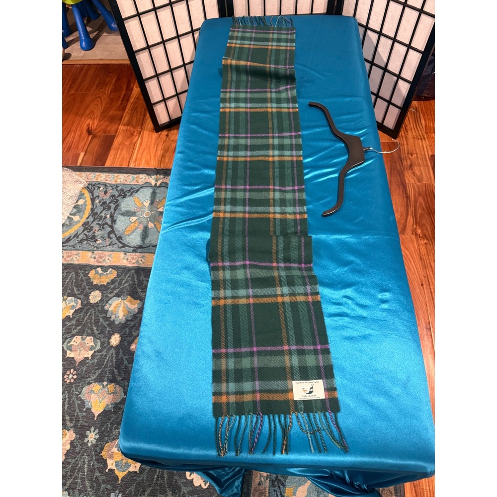 Ingles Buchan Heartfelt Welcome Tartan Scarf 100% Lambswool Made Scotland